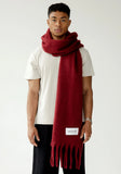 Cranberry Red Brushed Scarf