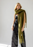 Olive Green Oversized Scarf