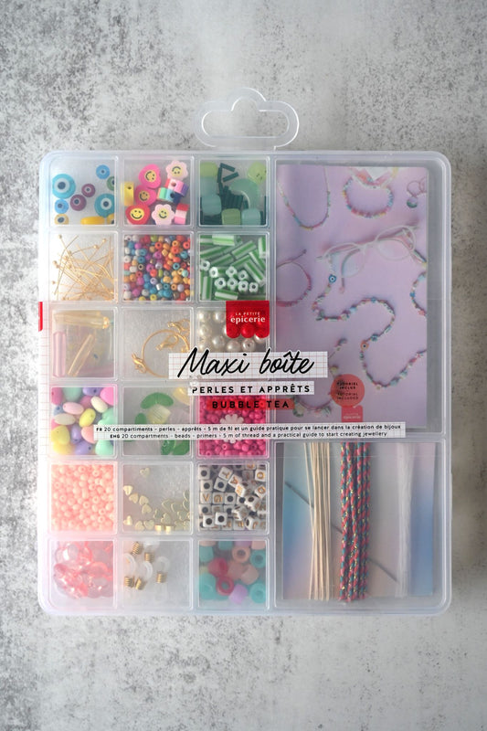 Bubble Tea Armband Perlen Box