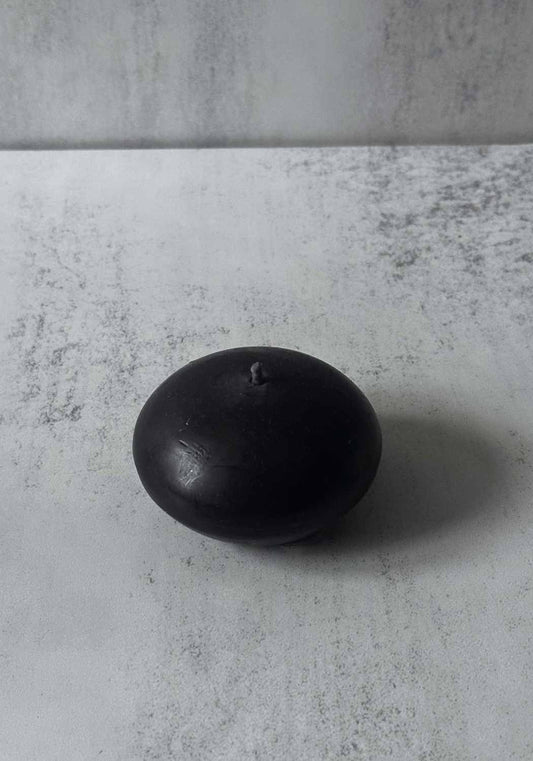 Bzzwax Black Squashed Sphere Candle