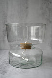 Clear Glass Canopy Self Watering Planter