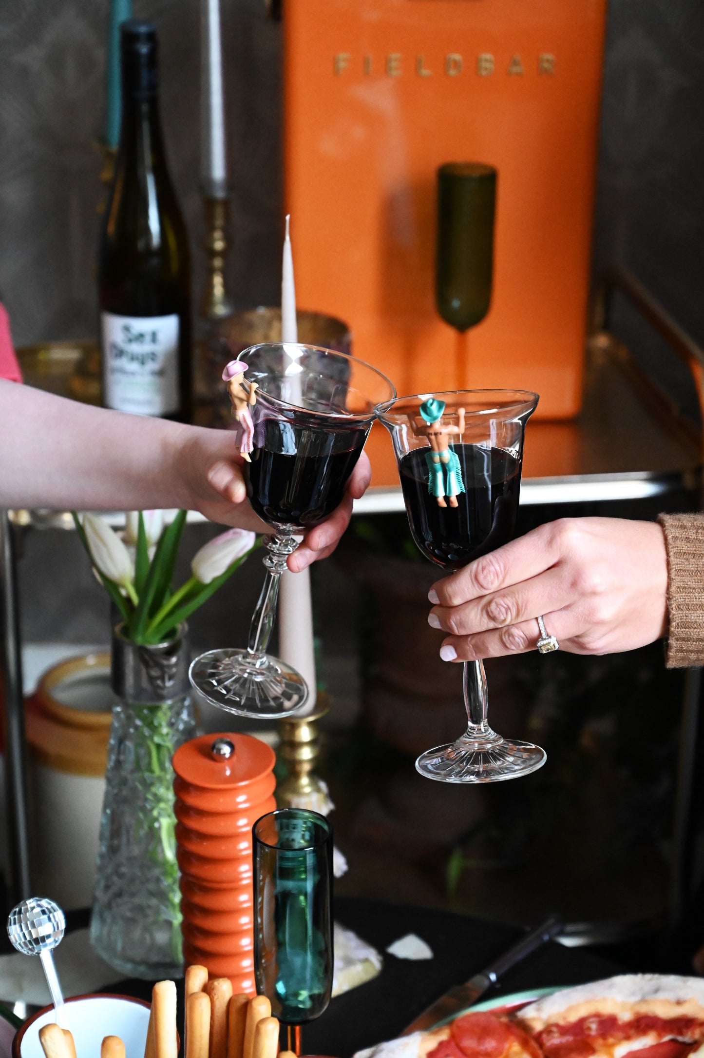 Set of Two Georgian Style Wine Glasses