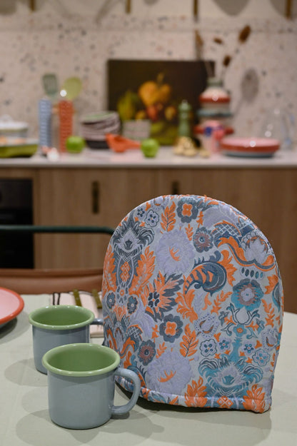 Dagny Blue and Orange Floral Limited Edition Tea Cosy