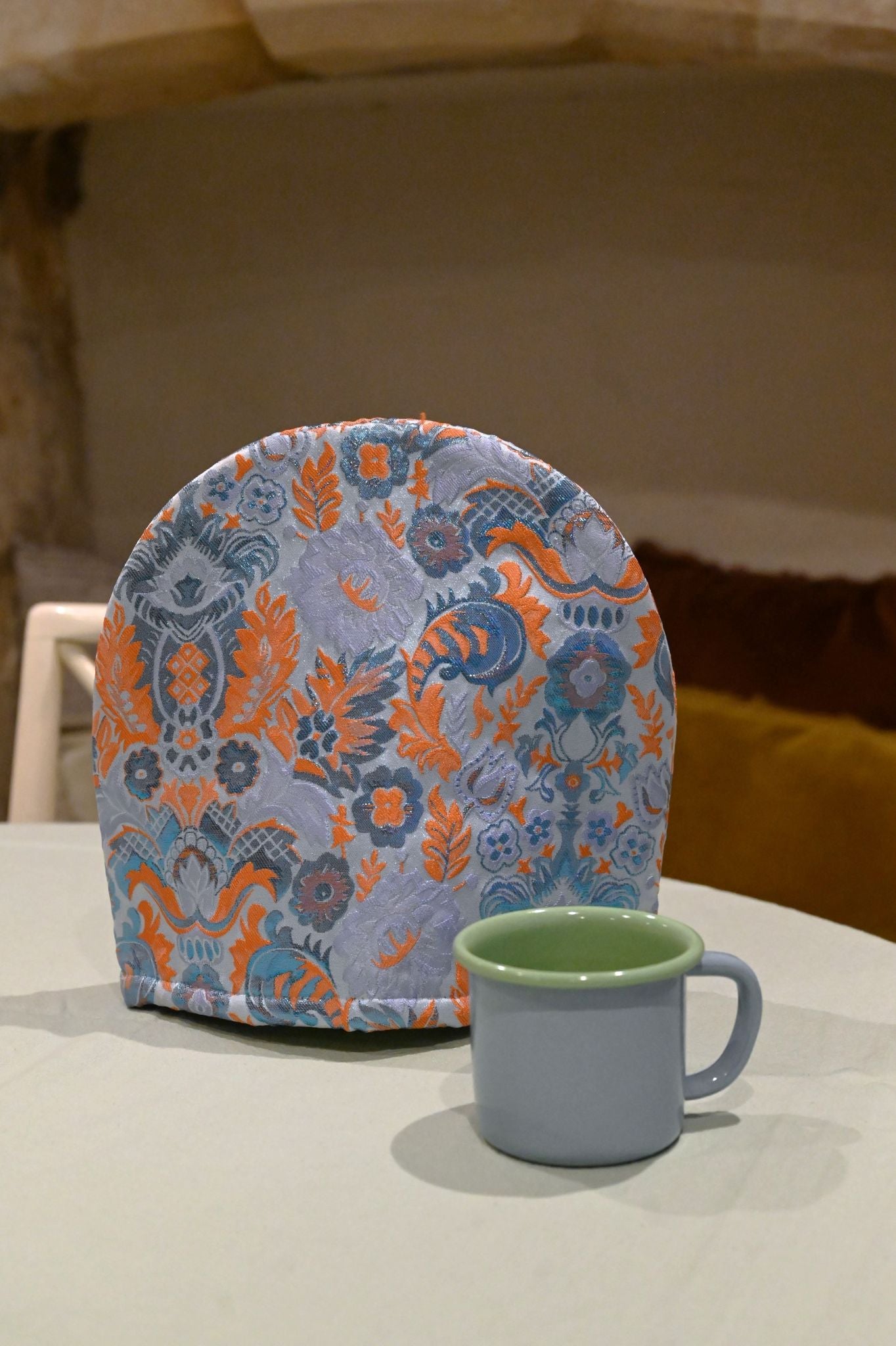 Dagny Blue and Orange Floral Limited Edition Tea Cosy