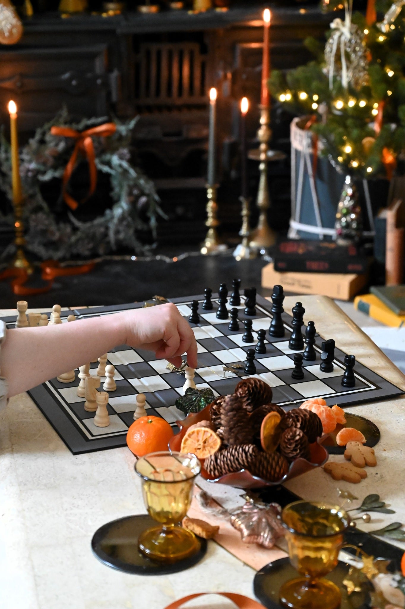 Schach-Vintage-Bücherregal-Edition 