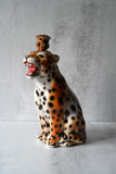 Hand-painted Leopard Candle Holder