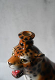 Hand-painted Leopard Candle Holder