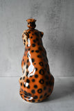 Hand-painted Leopard Candle Holder