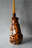 Hand-painted Leopard Candle Holder