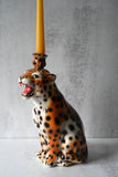 Hand-painted Leopard Candle Holder