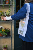 Dandelion Embroidered Organza Tote Bag