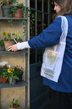 Dandelion Embroidered Organza Tote Bag