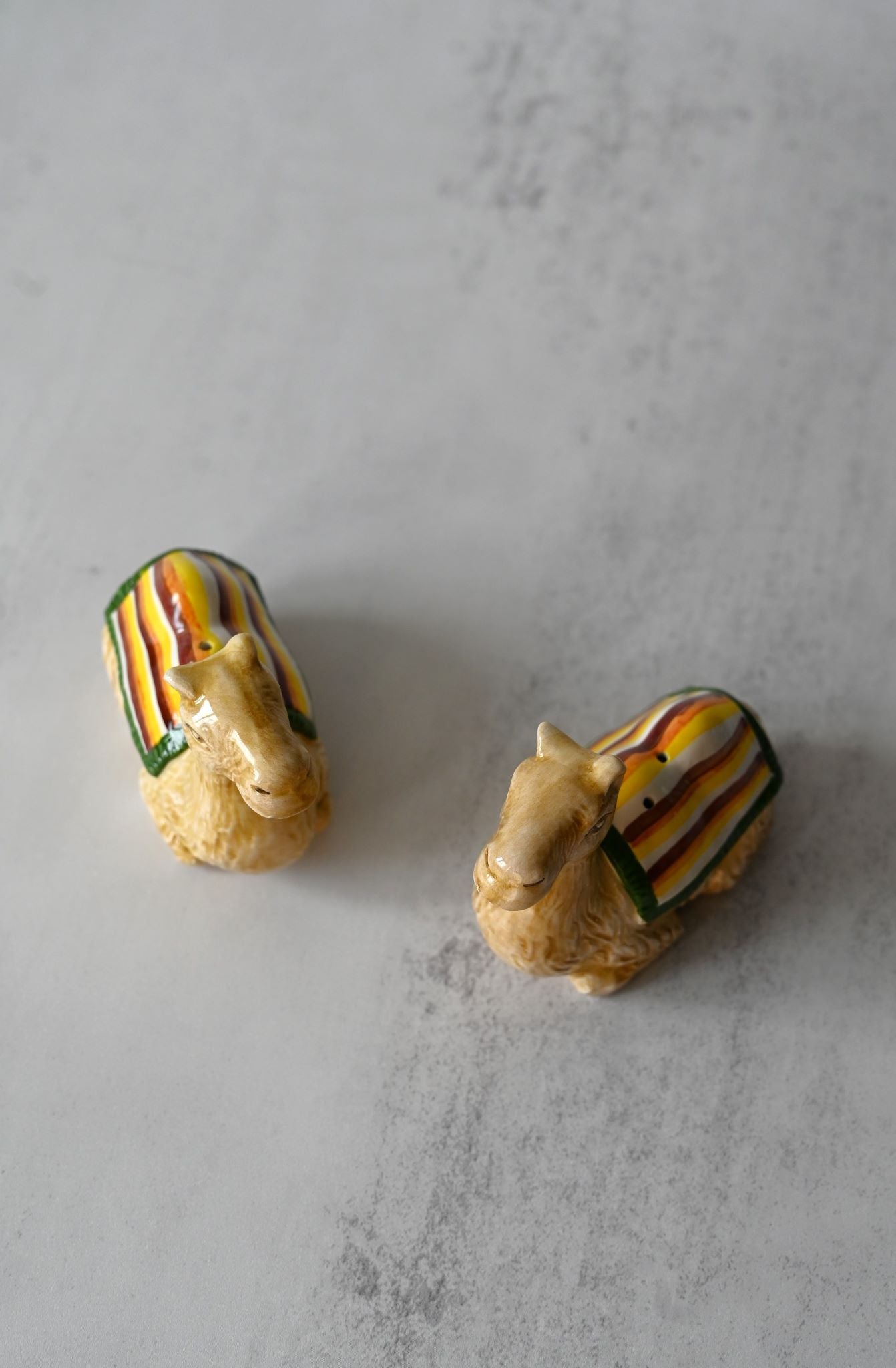 Hand-painted Camel Salt and Pepper Sets