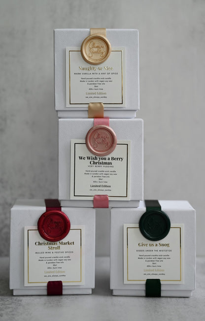 Bougie Naughty or Nice en édition limitée par Always Sunday 