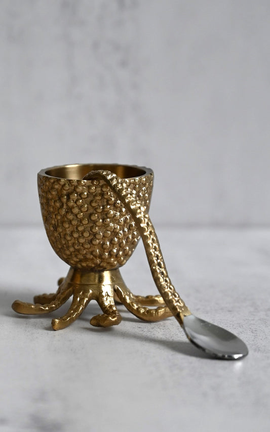 Brass Octopus Egg Cup