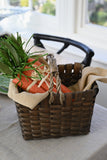 Ash Grey Woven Wood Basket