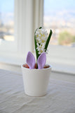 Purple Bunny Ears Ceramic Plant Pot