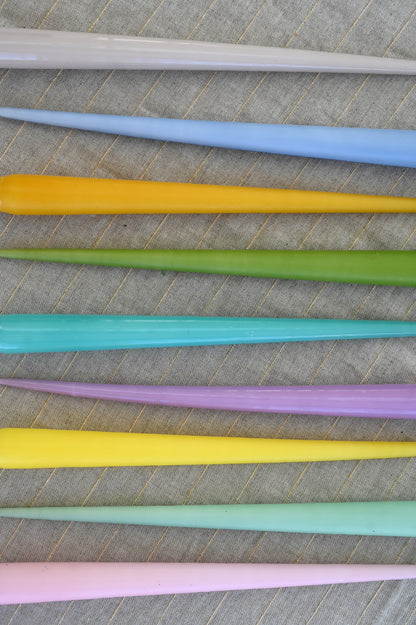 Coloured Lacquer Taper Candles