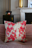 Natural Fuschia Floral Cushion Collection