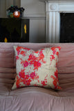 Natural Fuschia Floral Cushion Collection