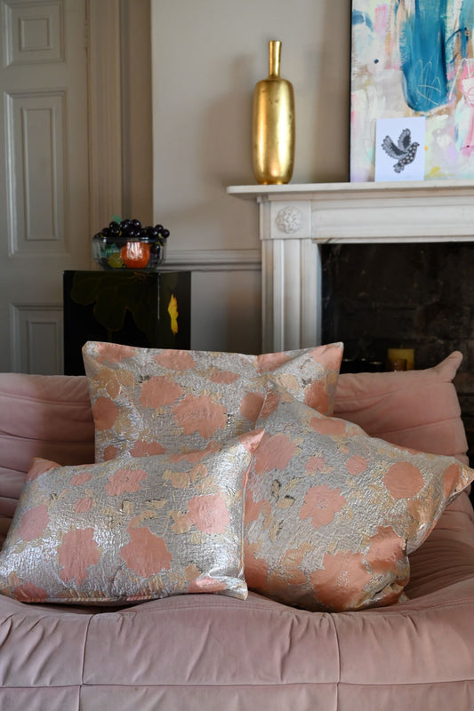Blush Camelia Floral Cushion Collection