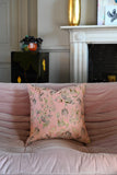 Pink and Gold Tulip Square Cushion