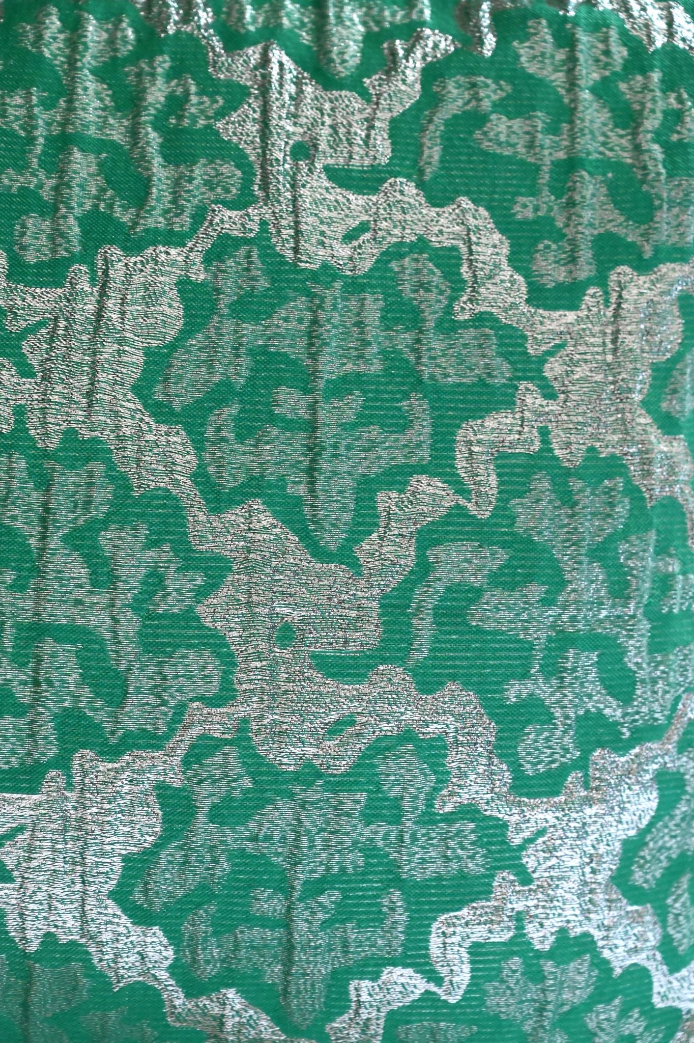 Green and Silver Abstract Tile Cushion Collection