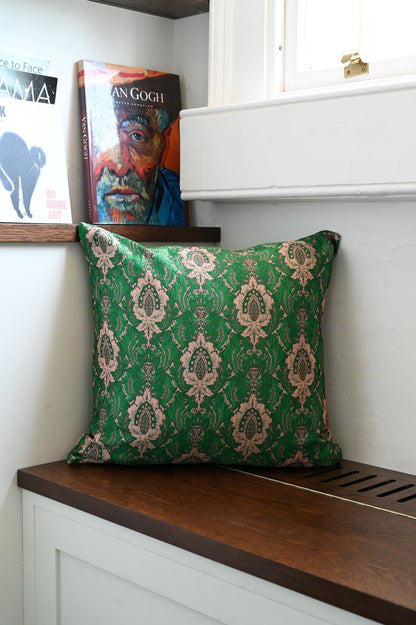 Green Brocade Cushion Collection