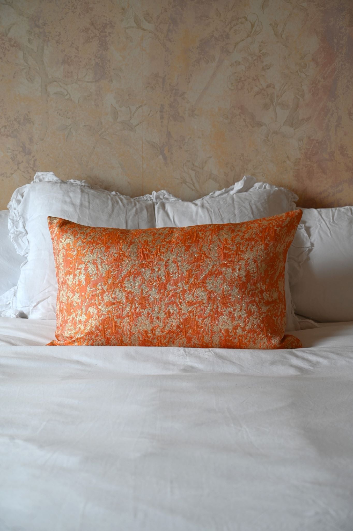 Orange and Gold Shimmer Cushion Collection