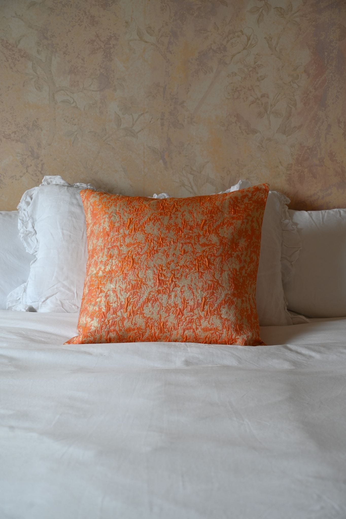 Orange and Gold Shimmer Cushion Collection