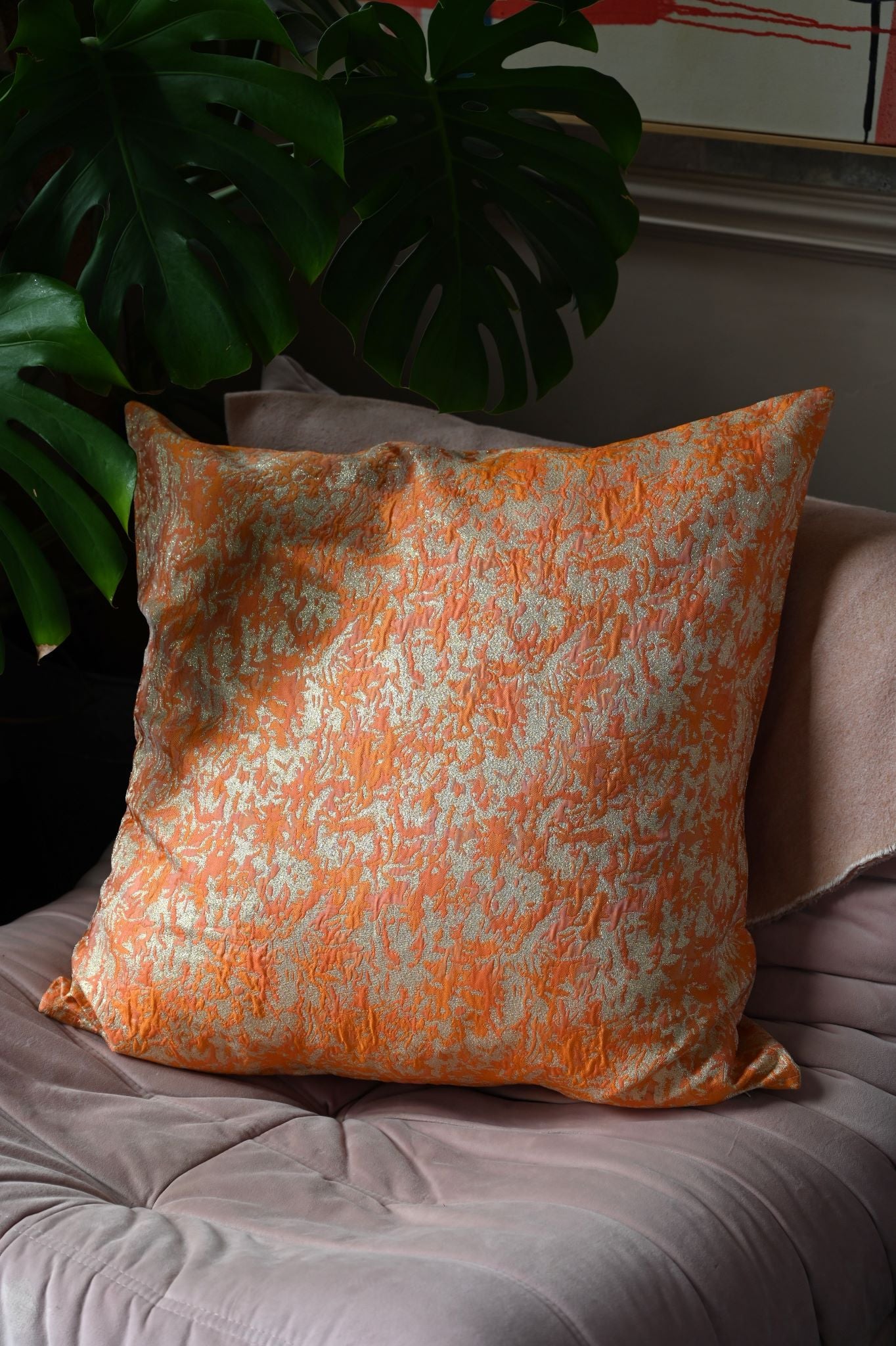 Orange and Gold Shimmer Cushion Collection