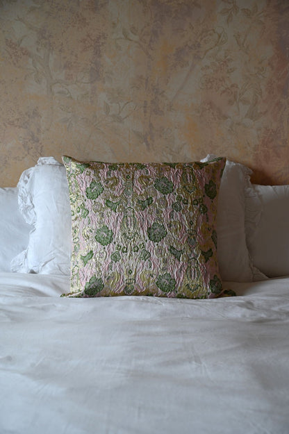 Pink and Gold Brocade Cushion Collection