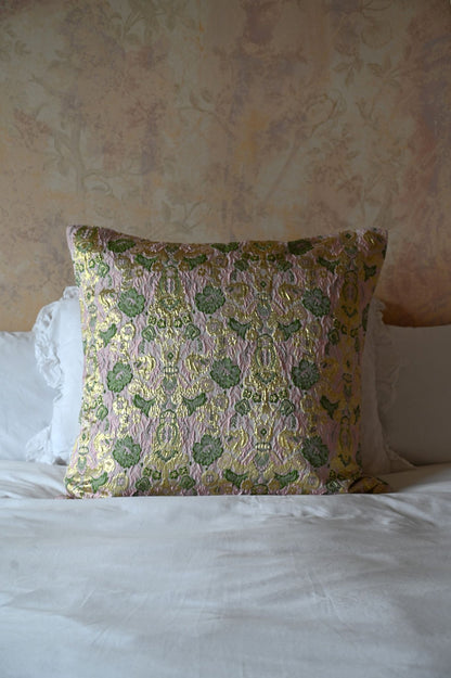 Pink and Gold Brocade Cushion Collection