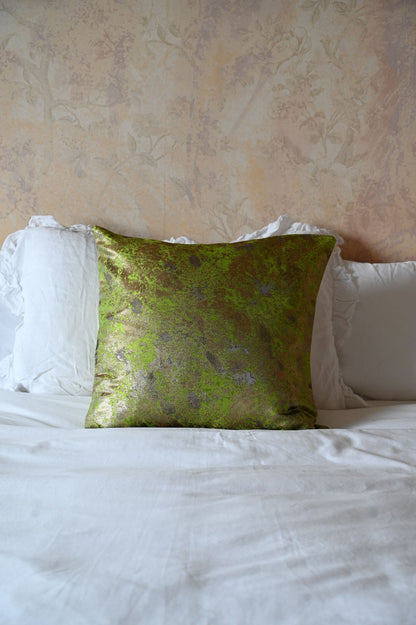 Green Snakeskin Glitch Cushion Collection