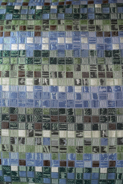 Green and Blue Miniature Tile Cushion Collection