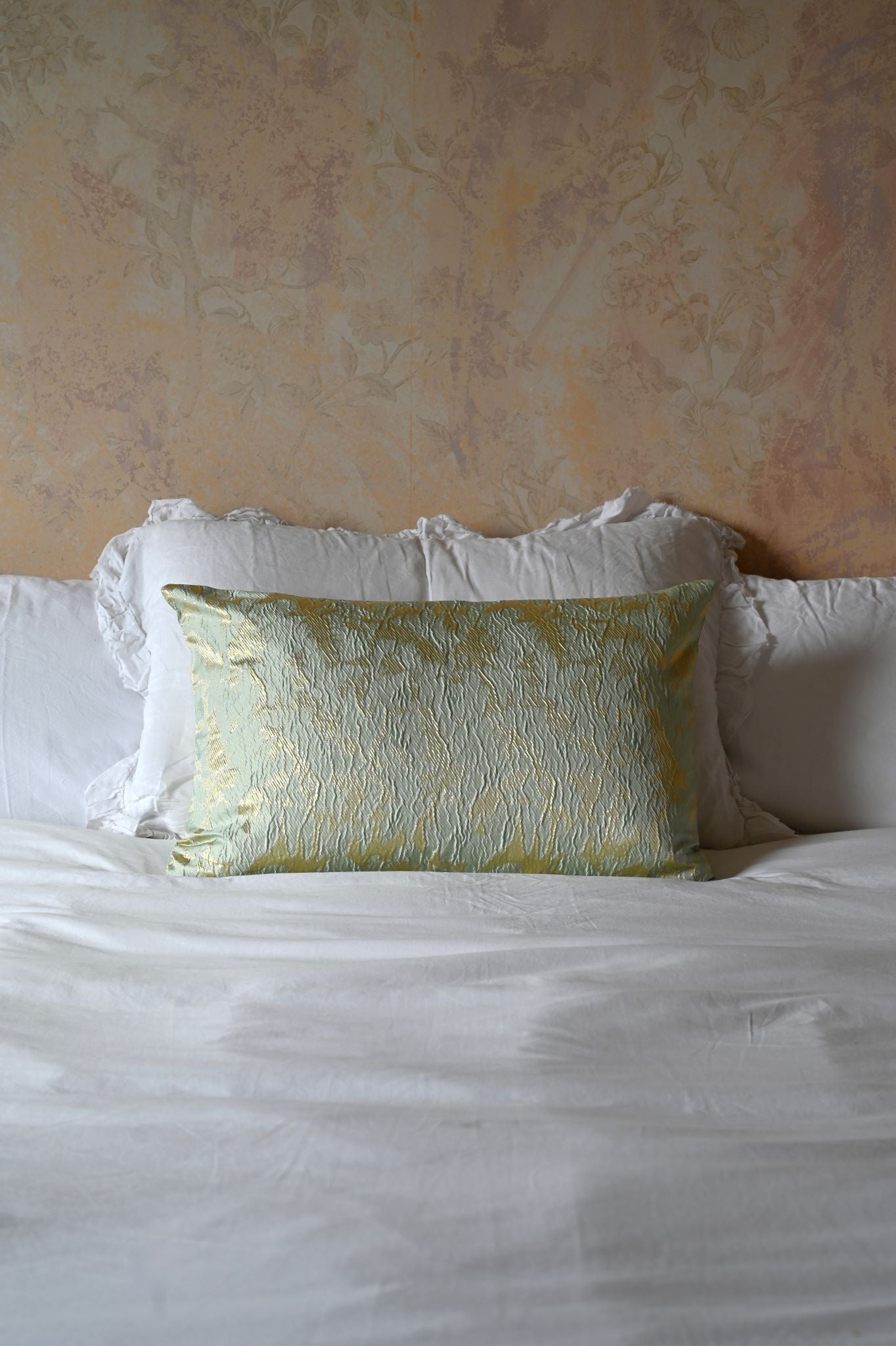 Mint and Gold Shimmer Cushion Collection