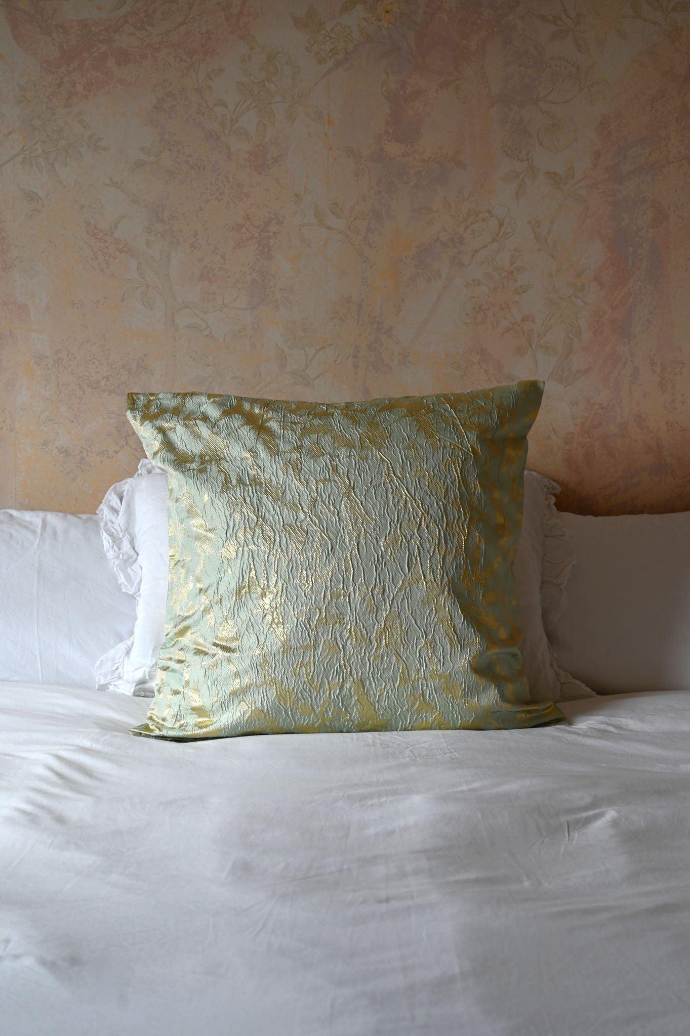Mint and Gold Shimmer Cushion Collection