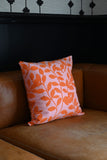 Woven Coral Eucalyptus Leaf Cushion Collection