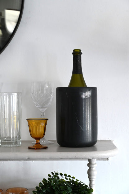 Black Marble Bottle Holder