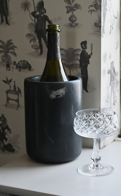Black Marble Bottle Holder