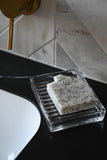 Clear Glass Soap Dish