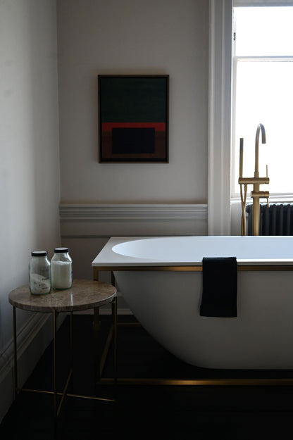 Black Recycled Cotton Double-sided Guest Towel