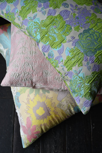 Green and Purple Peony Cushion Collection