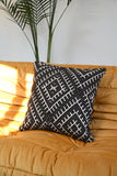 Woven Brown Geometric Diamond Cushion Collection