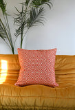Orange Woven Diamond Cushion Collection