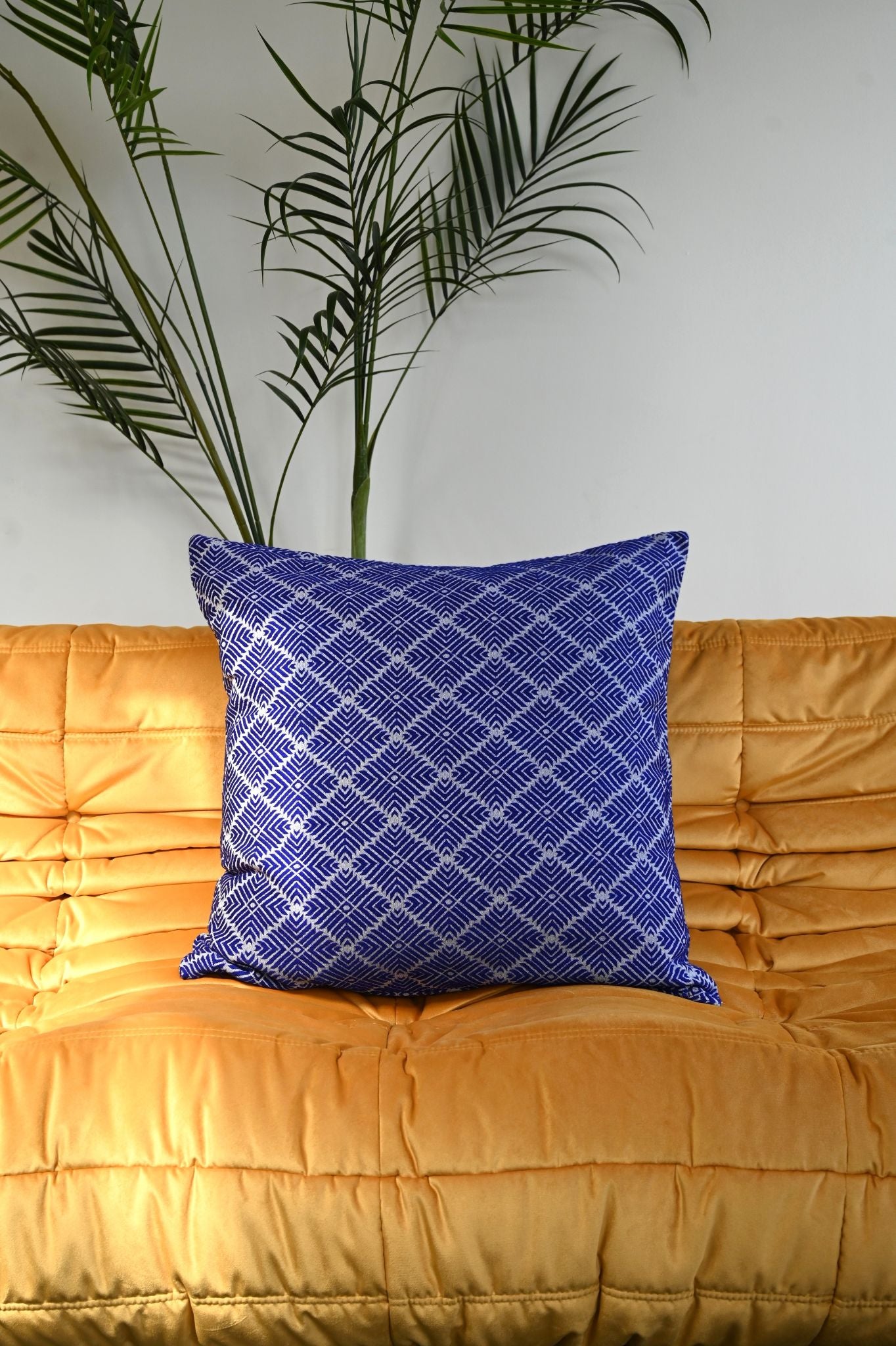 Navy Talavera Tile Cushion Collection