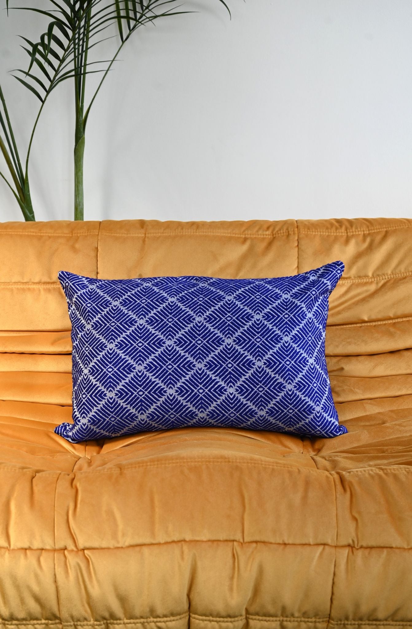 Navy Talavera Tile Cushion Collection