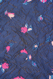 Navy and Pink Rose Floral Cushion Collection