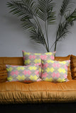 Pink and Natural Soundwave Cushion Collection