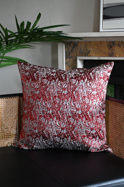Red Gothic Meadow Cushion Collection
